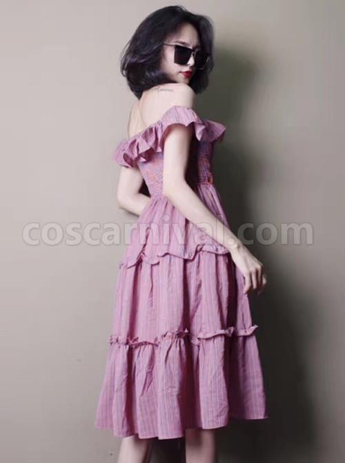 Concise-Ruffles-Classic-Lolita-Strapless-Dress-coscarnival-1752
