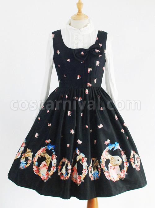 Corolla-Rabbit-Series-Square-Collar-Classic-Lolita-Sleeveless-Dress-coscarnival-4864