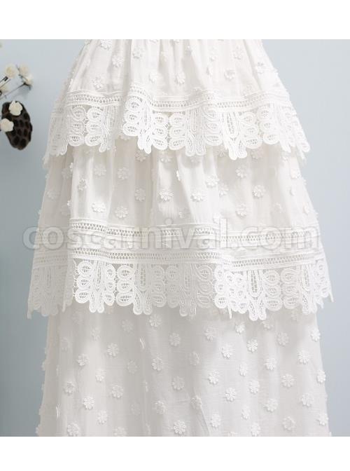 Cotton Backless Sexy Gothic Lolita Sling Dress coscarnival