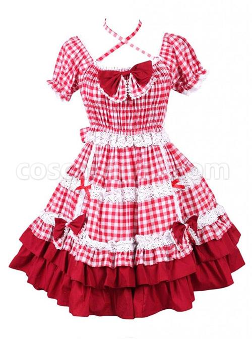 Cotton-Red-Plaid-Ruffle-Sweet-Lolita-Short-Sleeve-Dress-coscarnival-1131.jpg