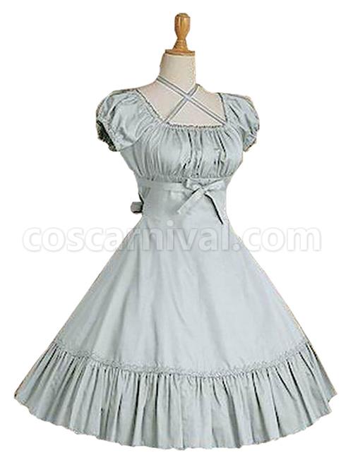 Cotton-Ruffles-Short-Sleeve-Bow-Classic-Lolita-Dress-coscarnival-522