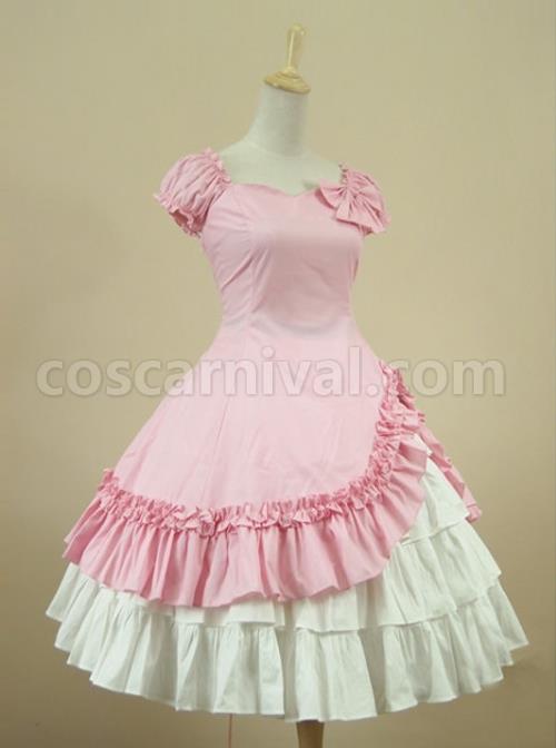 Cotton-Short-Sleeves-Ruffle-Classic-Lolita-Dress-coscarnival-1206