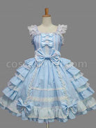 white sweet dress lolita, front view