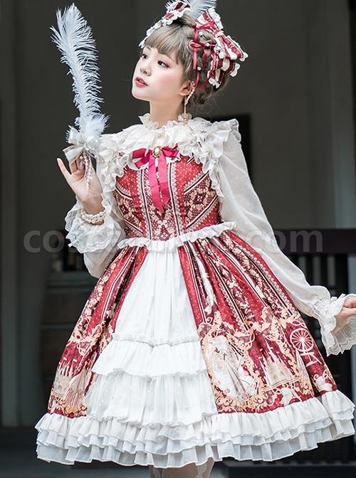 Court-Retro-Delicate-Gold-Thread-Lace-Trimmed-Jacquard-Chiffon-Ruffled-Open-Placket-Hem-Classic-Lolita-Sleeveless-Dress-coscarnival-3118