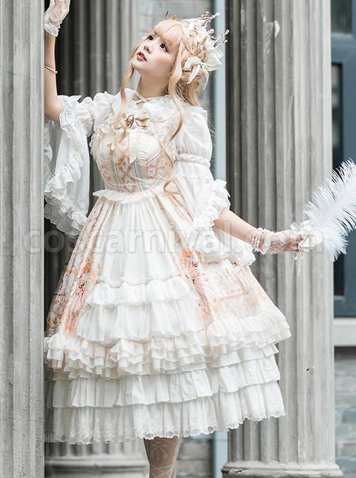 Court-Retro-Delicate-Gold-Thread-Lace-Trimmed-Jacquard-Chiffon-Ruffled-Open-Placket-Hem-Classic-Lolita-Sleeveless-Dress-coscarnival-3128