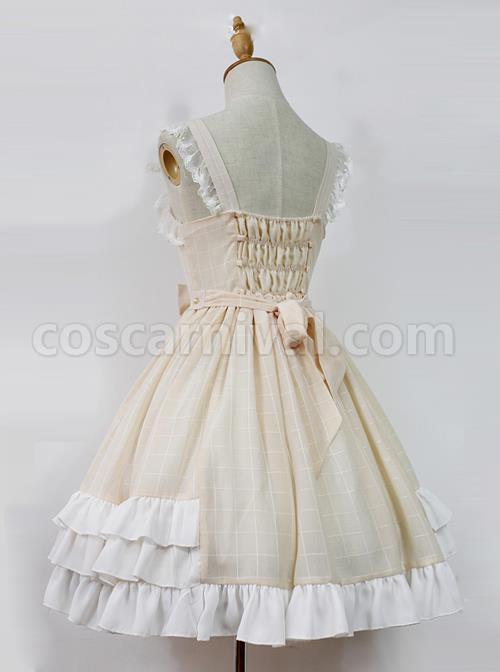 Cream-Mousse-Macarons-Color-Plaid-Classic-Lolita-Sling-Dress-coscarnival-1171