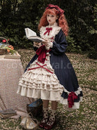 Cream-Tower-Series-OP-Stand-Collar-Ruffle-Big-Hem-Classic-Lolita-Grace-Long-Sleeved-Dress-coscarnival-1366