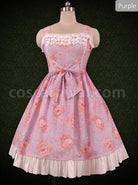 Crystal-Love-Series-JSK-Lace-Ruffle-Bowknot-Classic-Lolita-Sling-Dress-coscarnival-4241
