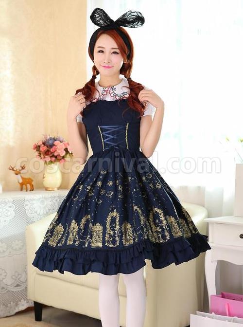 Cute-Cats-Printing-Cotton-Classic-Lolita-Sling-Dress-coscarnival-5156
