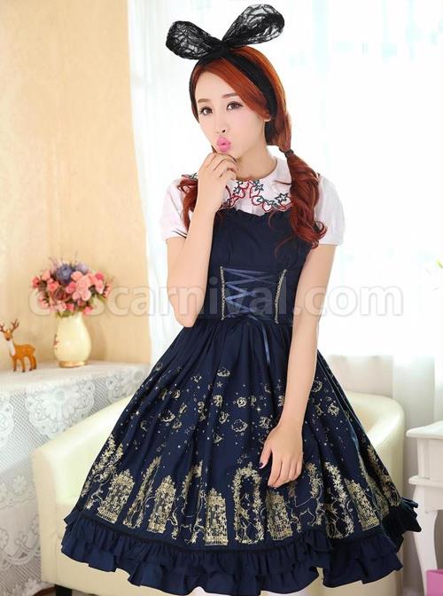 Cute-Cats-Printing-Cotton-Classic-Lolita-Sling-Dress-coscarnival-5180