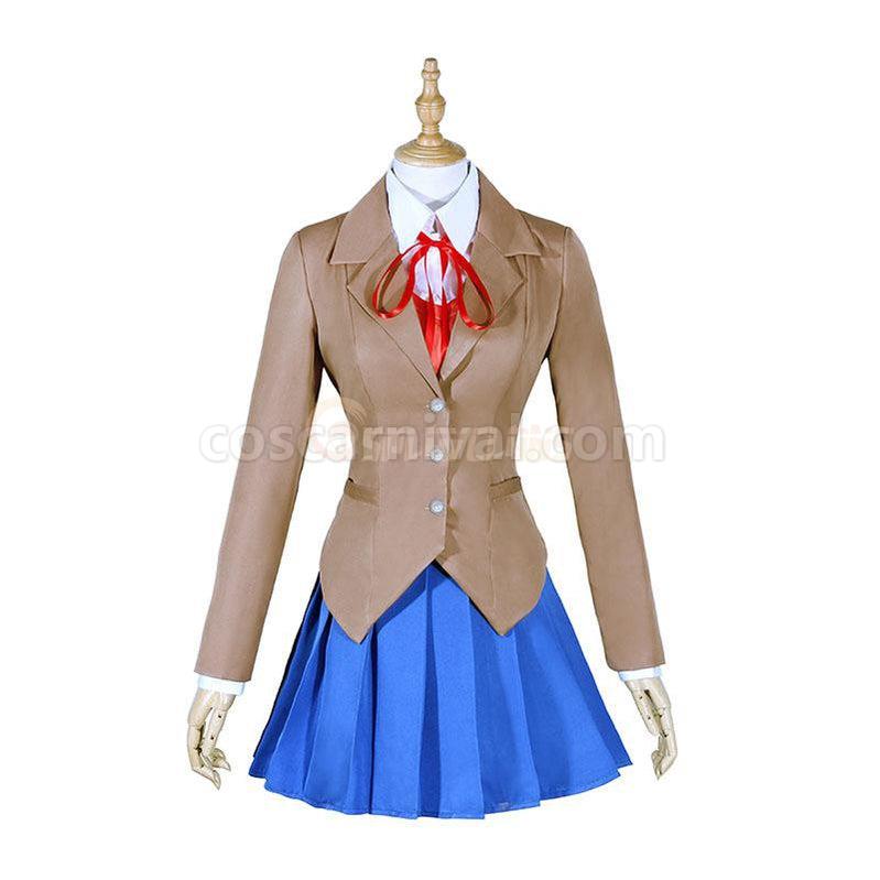 DDLC! Doki Doki Literature Club Monika Uniform Outfit Cosplay Costumes coscarnival011118858