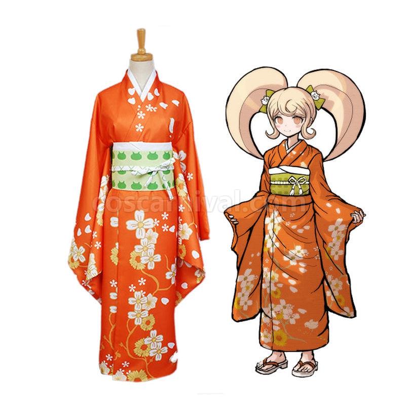 Danganronpa 2 Goodbye Despair Hiyoko Saionji Kimono Cosplay Costumes coscarnival011114652