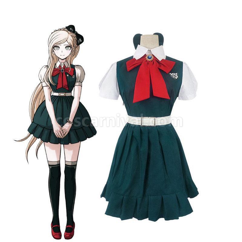 Danganronpa 2 Sonia Nevermind Halloween Short Sleeve Uniform Cosplay Costumes coscarnival011117020