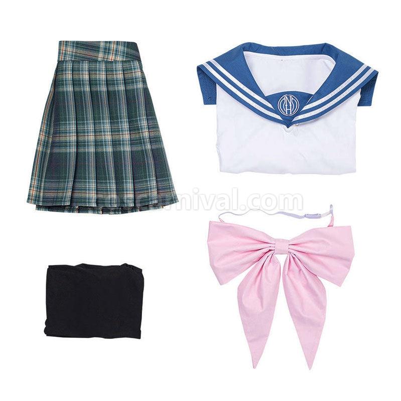 Danganronpa Trigger Happy Havoc Art Gallery Sayaka Maizono Full Set Cosplay Costumes coscarnival011115259