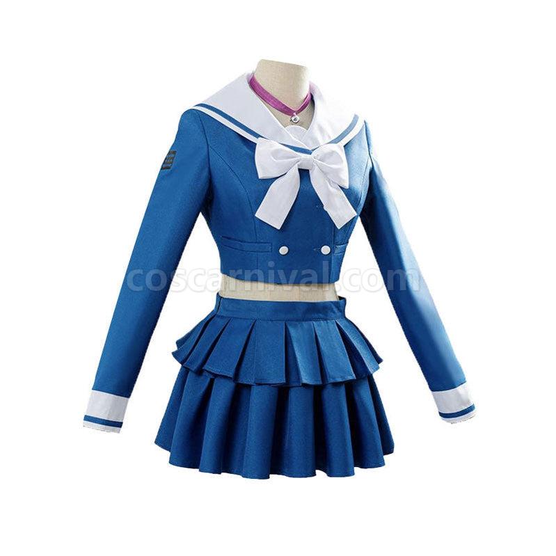 Danganronpa V3 Killing Harmony Harukawa Maki Blue School Uniform Halloween Cosplay Costume coscarnival011117290