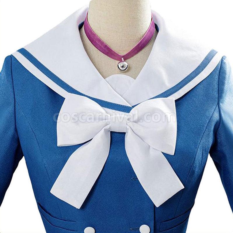 Danganronpa V3 Killing Harmony Harukawa Maki Blue School Uniform Halloween Cosplay Costume coscarnival011117307