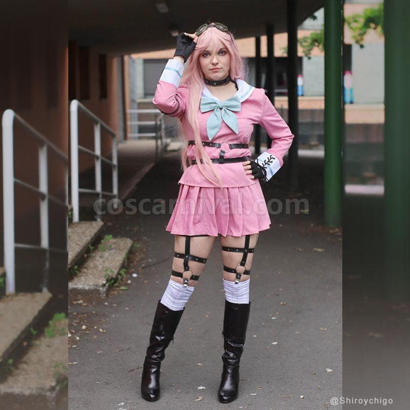 Danganronpa V3 Killing Harmony Iruma Miu Cosplay Costume Halloween Party Suit coscarnival011119175