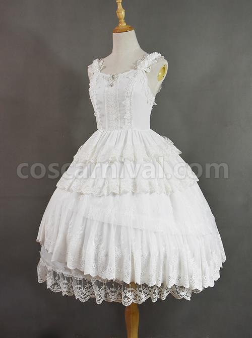 Dangerous Liaisons Series Chiffon Retro Gothic Lolita Short Sleeve Dress coscarnival