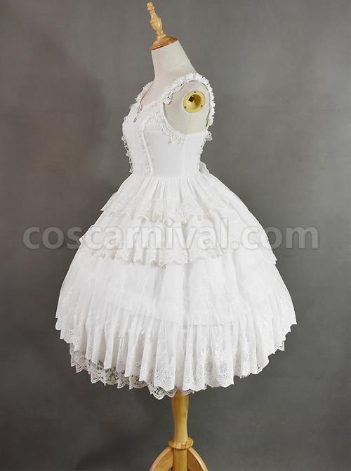Dangerous Liaisons Series Chiffon Retro Gothic Lolita Short Sleeve Dress coscarnival