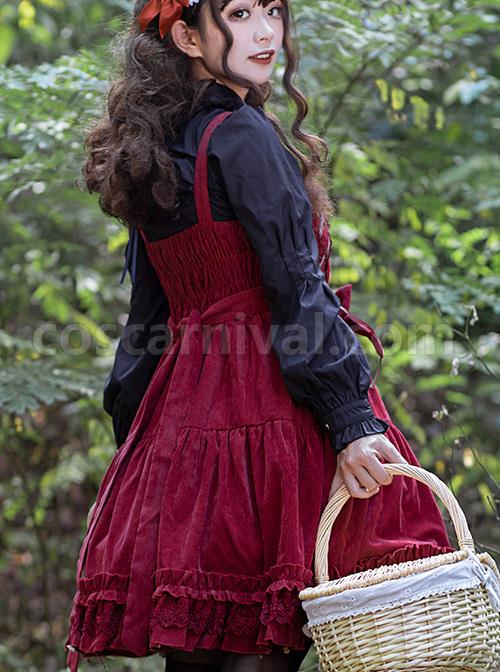 Danube-Lovers-Series-Ruffle-Classic-Lolita-Corduroy-Autumn-Winter-Sling-Dress-coscarnival-539