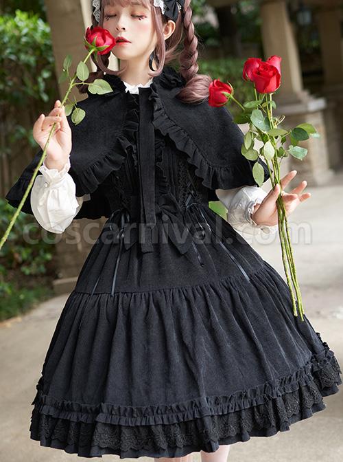 Danube-Lovers-Series-Ruffle-Classic-Lolita-Corduroy-Autumn-Winter-Sling-Dress-coscarnival-545
