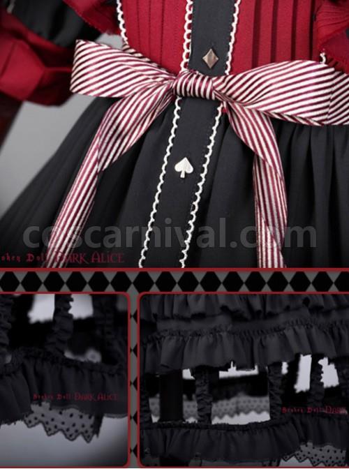 Dark Alice Lolita Black-red 13 fullset coscarnival