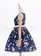 Dark-Blue-Chiffon-Poker-Printing-Classic-Lolita-Sling-Dress-coscarnival-3968