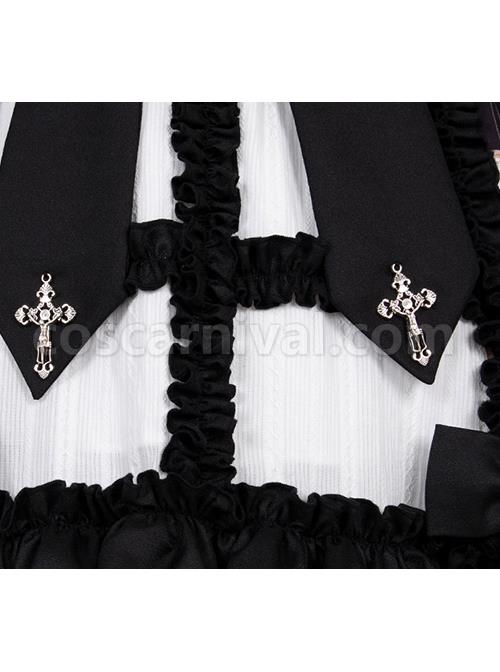 Dark Gold Hymn Series OP Gothic Lolita Long Sleeve Dress coscarnival