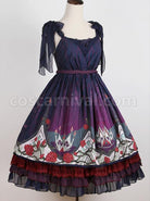 Dark Purple Night Elf Elegant Gothic JSK coscarnival