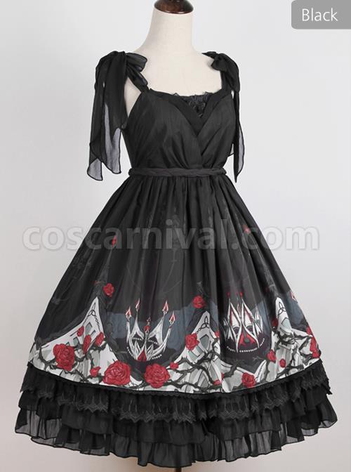 Dark Purple Night Elf Elegant Gothic JSK coscarnival