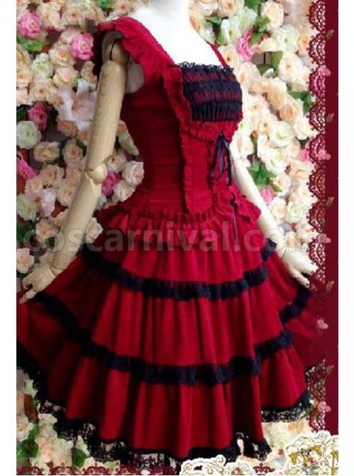 Dark-Red-Palace-Wind-Lace-Waist-Suspender-Dress-coscarnival-869.jpg