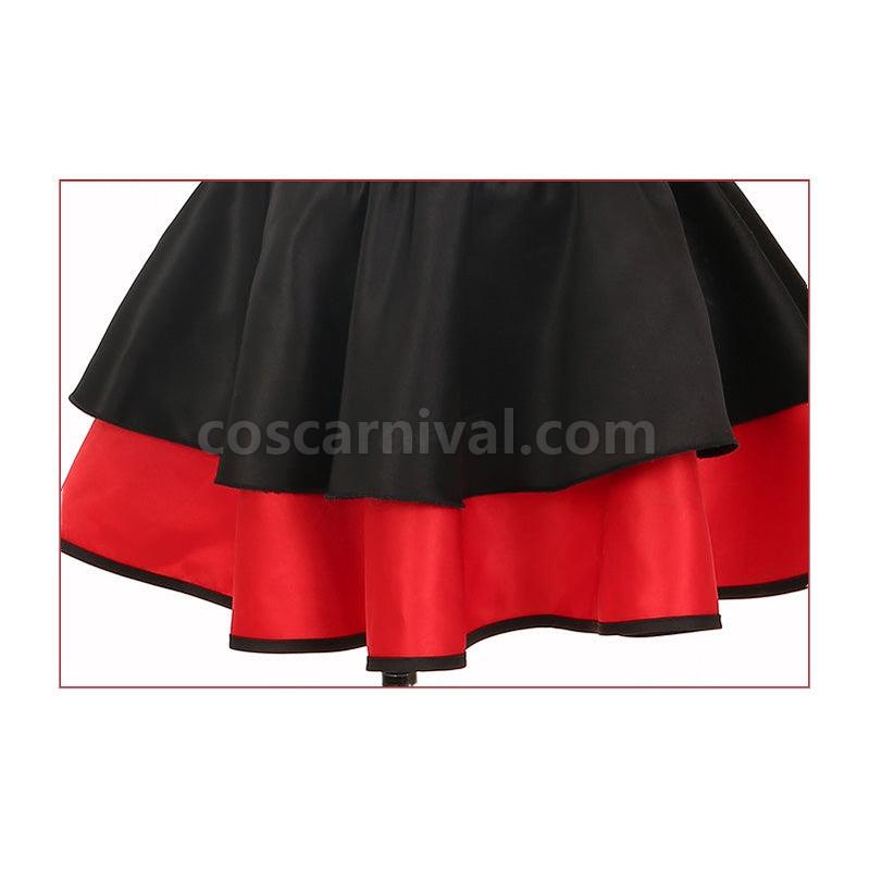 Date A Live Kurumi Tokisaki Black Cat Maid Dress Cosplay Costume coscarnival011115167