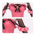Date A Live Kurumi Tokisaki Pink Cat Maid Dress Cosplay Costume coscarnival011115151