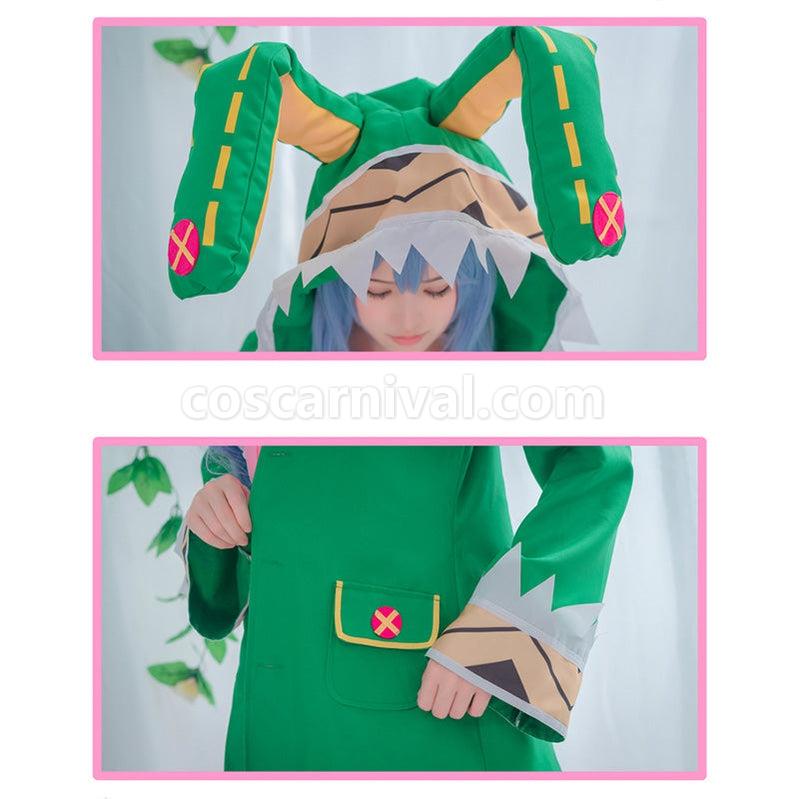 Date A Live Yoshino Himekawa Green Coat Outfits Cosplay Costume coscarnival011115209