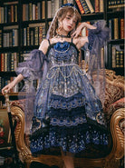 Death Butterfly Music Chapter Series JSK Gorgeous Gothic Lolita Sling Dress Set coscarnival