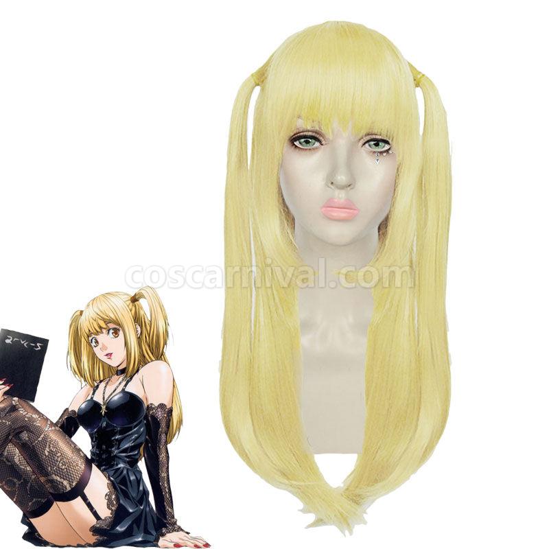 Death Note Misa Amane Blonde Long Cosplay Wigs coscarnival01119463