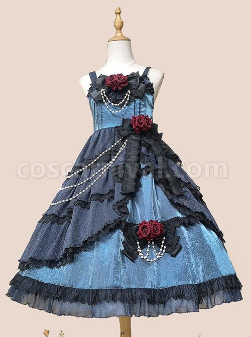 Deep-Sea-Mermaid-Series-JSK-Elegant-Classic-Lolita-Sling-Dress-coscarnival-1713