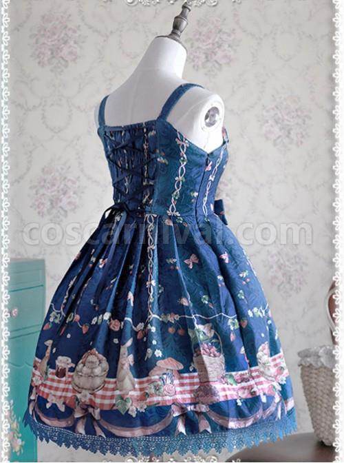 Deep-blue-Decorative-Pattern-Waist-Vest-Skirt-coscarnival-5142