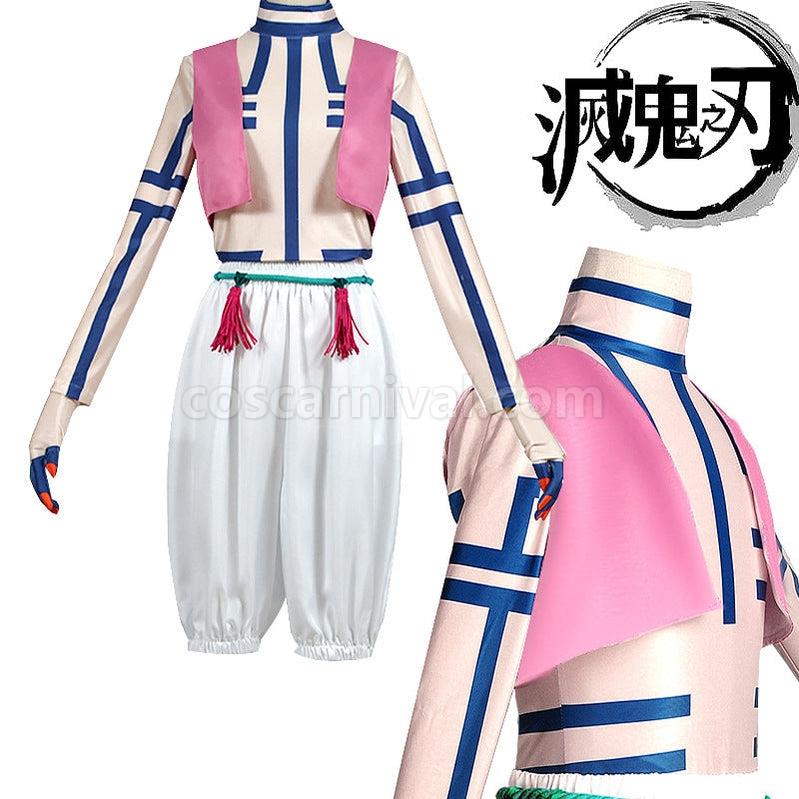 Demon Slayer Kimetsu no Yaiba Akaza Komaji Upper Rank Three Cosplay Costumes coscarnival011114068