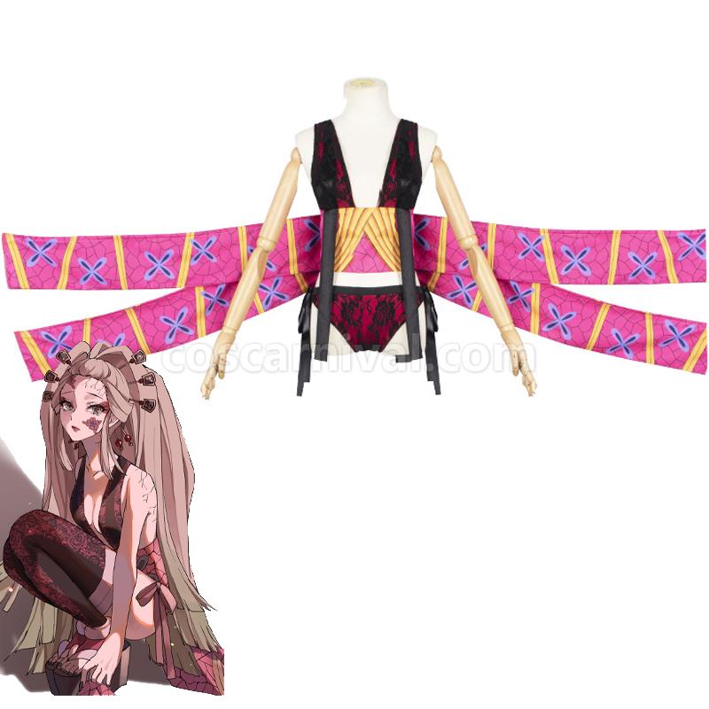 Demon Slayer Kimetsu no Yaiba Daki Fullset Cosplay Costumes coscarnival01117821