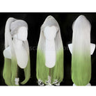 Demon Slayer Kimetsu no Yaiba Daki White Gradient Green Cosplay Wigs coscarnival01119130
