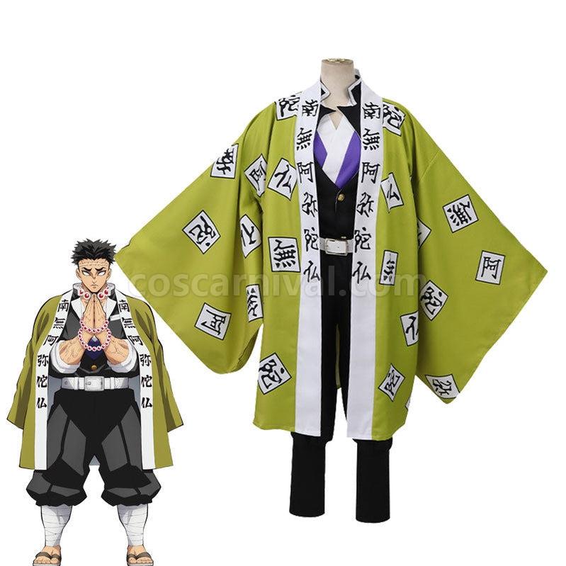 Demon Slayer Kimetsu no Yaiba Gyomei Himejima Fullset Cosplay Costumes coscarnival011115769