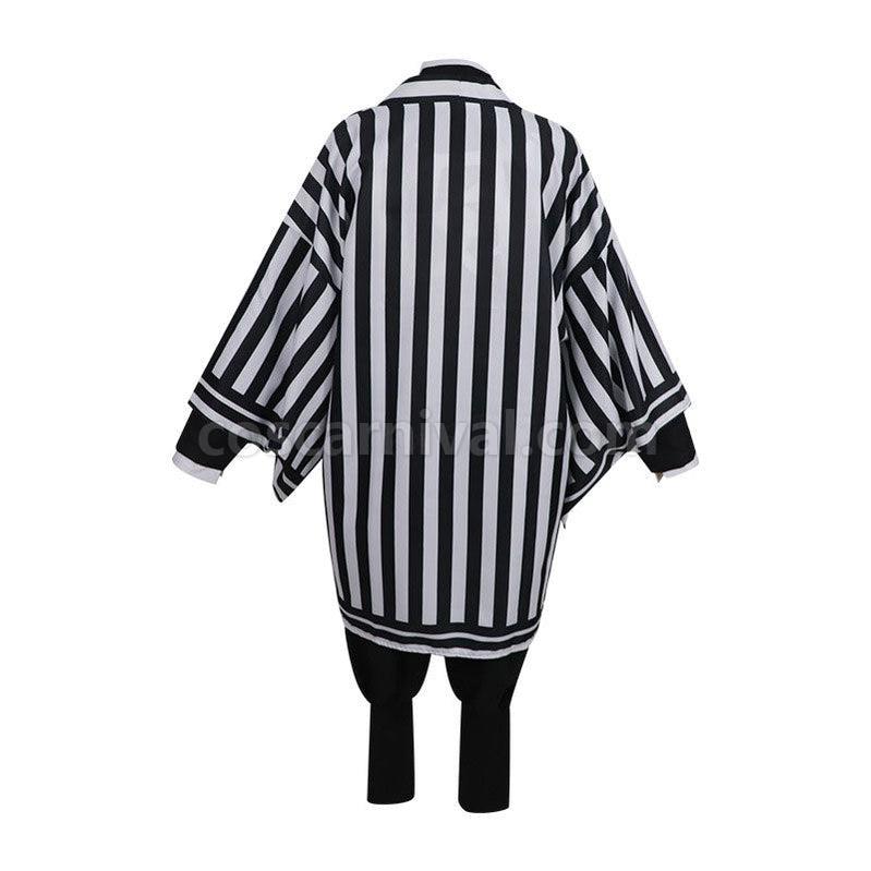 Demon Slayer Kimetsu no Yaiba Iguro Obanai Kimono Black White Halloween Cosplay Costumes coscarnival011117434