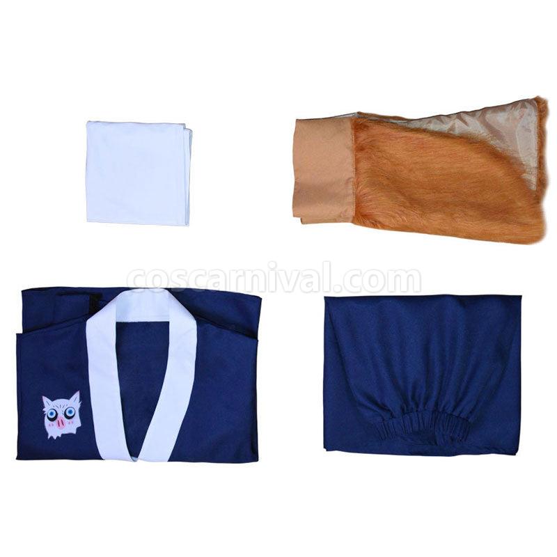 Demon Slayer Kimetsu no Yaiba Inosuke Hashibira Maid Dress Cosplay Costumes coscarnival01112272