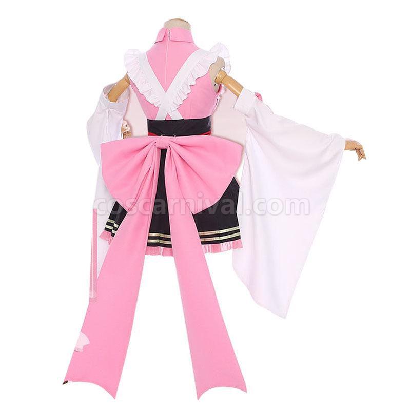 Demon Slayer Kimetsu no Yaiba Kanroji Mitsuri Kimono Maid Outfit Cosplay Costumes coscarnival011117858