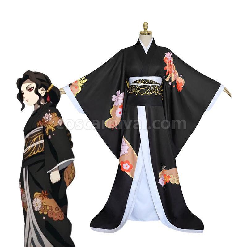 Demon Slayer Kimetsu no Yaiba Kibutsuji Muzan kimono Woman Uniform Halloween Cosplay Costumes coscarnival011118144