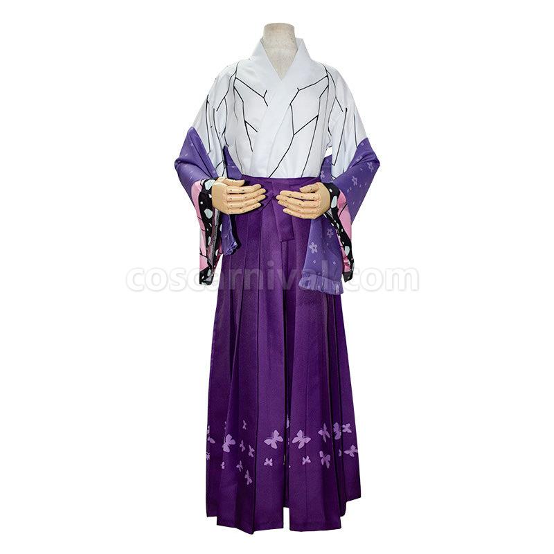 Demon Slayer Kimetsu no Yaiba Kochou Shinobu Kimono Halloween Cosplay Costumes coscarnival01119516