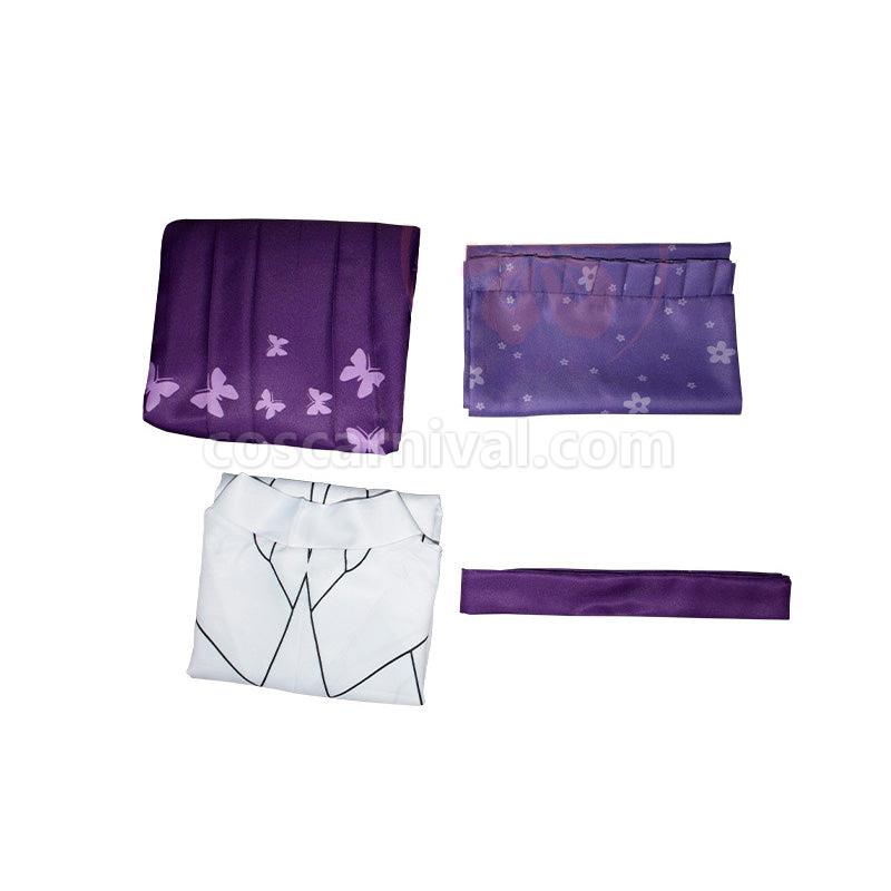Demon Slayer Kimetsu no Yaiba Kochou Shinobu Kimono Halloween Cosplay Costumes coscarnival01119536