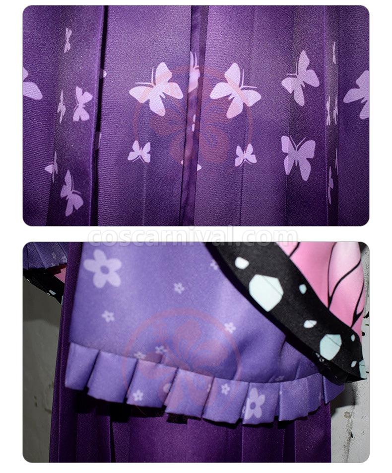 Demon Slayer Kimetsu no Yaiba Kochou Shinobu Kimono Halloween Cosplay Costumes coscarnival01119548