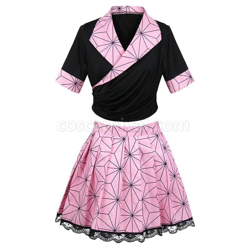 Demon Slayer Kimetsu no Yaiba Nezuko Kamado Cosplay Costumes coscarnival01117509